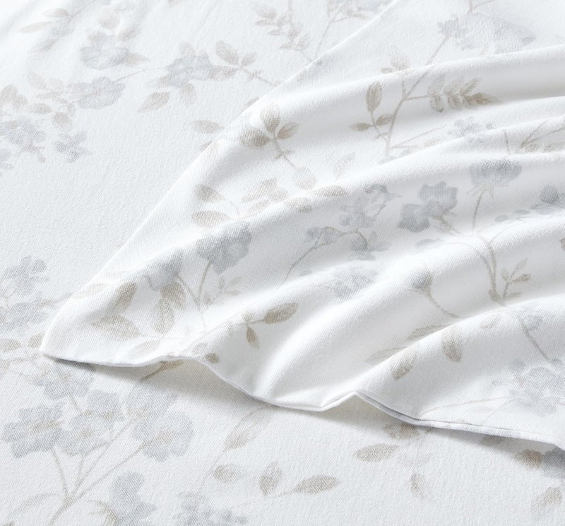 LAURA ASHLEY - Queen Sheet Set, Cotton Flannel Bedding, Brushed for Extra Softness & Comfort (Fawna Grey, Queen) - Image 3