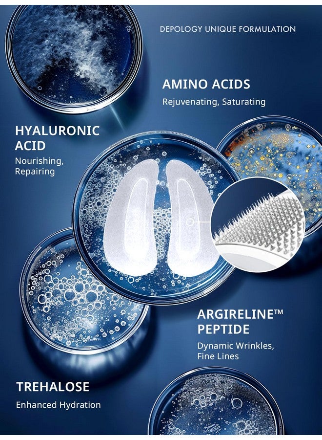 depology depology Deepcare+ Serum-Infused Micro Dart Patche | 4 Pairs Eye Mask | Under Eye Patches for Wrinkles | Fine Lines | Hydrating Eye Mask with Peptides | Amino Acids | and Synthesized Molecules - Image 3