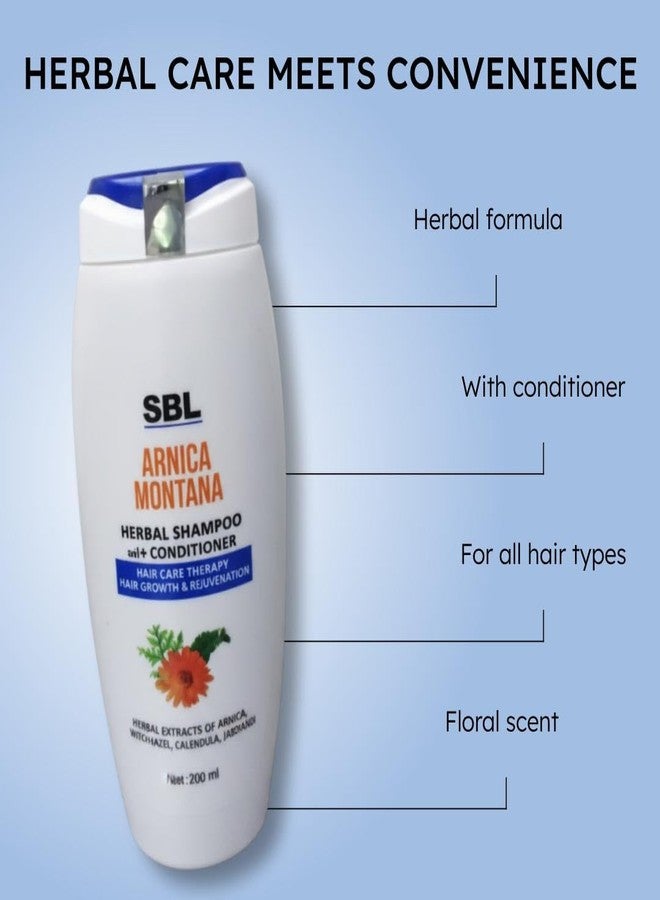 SBL world class homoeopathy Arnica Montana Herbal Shampoo With Conditioner 200Ml | Pack Of 2 | - Image 4