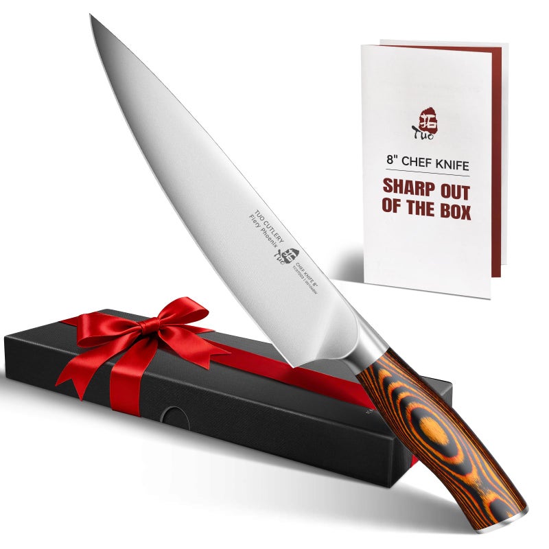 TUO سكين شيف من الستانلس ستيل الألماني عالي الكربون للطبخ - Image 1