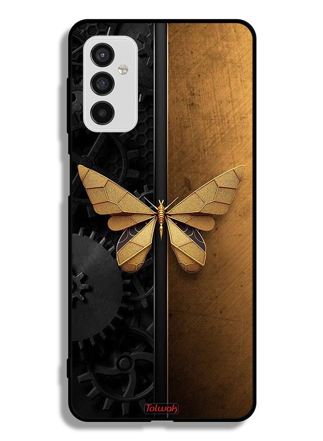 Tolwak Samsung Galaxy M52 5G Protective Case Cover Steel Butterfly - Image 2