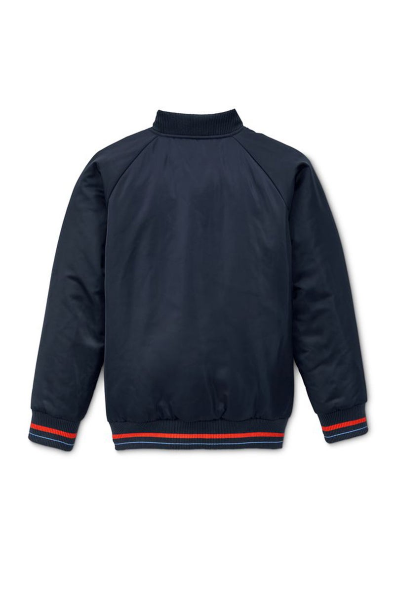 Tchibo Kids Boy Patched Bomber Jacket, Navy - Image 3