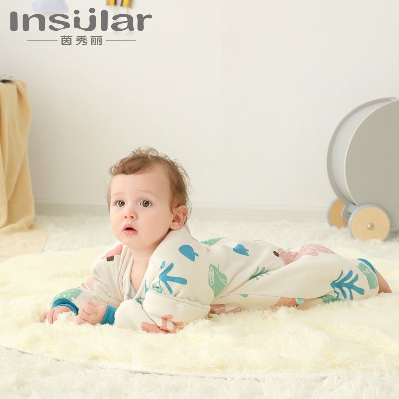 Yinxiuli Cotton Sleeping Bag Baby Fall Legs Thickened Children Kick-Proof Baby Sleeping Bag - Image 4