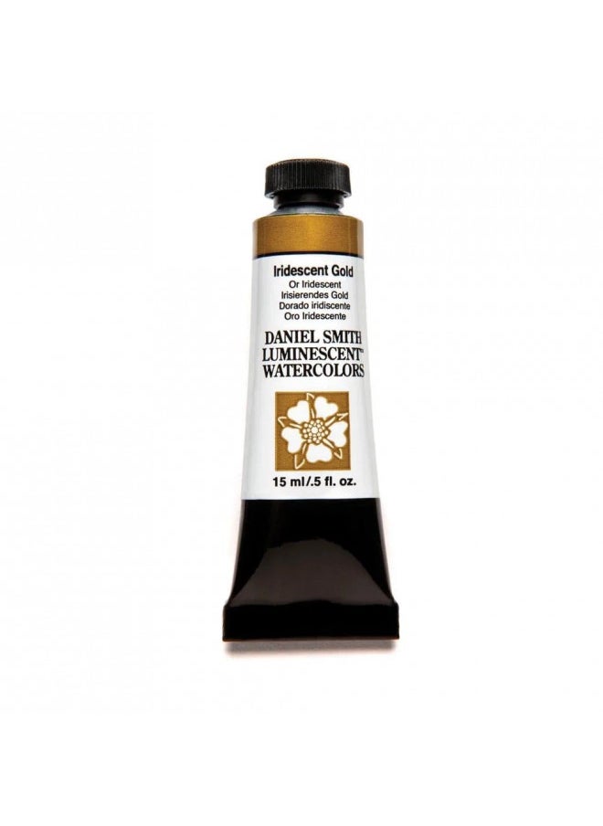 Daniel Smith DANIEL SMITH Extra Fine Watercolor Paint, 15ml Tube, Iridescent Gold , , 284640017, 0.5 Fl Oz (Pack of 1)  - Image 1