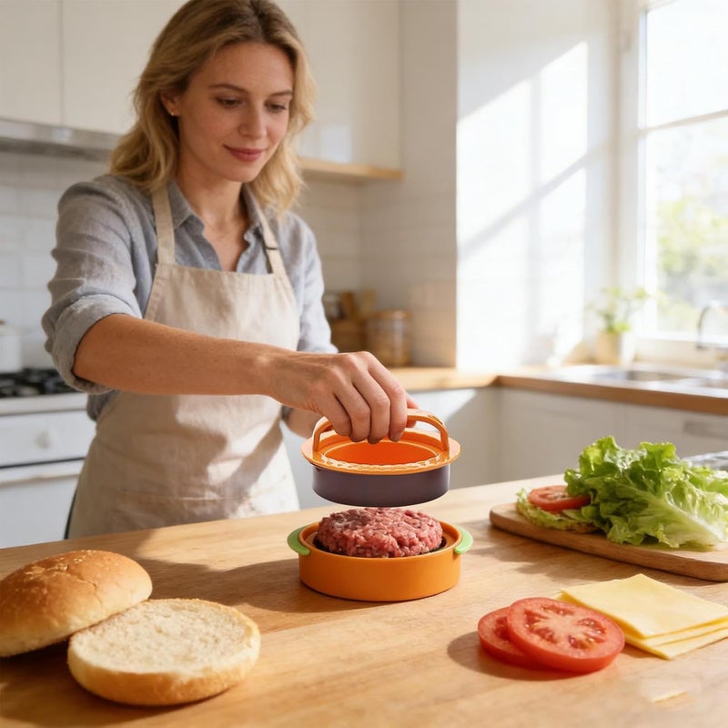 Hamburger Shaping Tool - Burger Press Patty Maker | Cooking Kitchen Gadget for Backyard Grill Barbecue Home Kitchen Camping Restaurant Food Preparation - Image 3