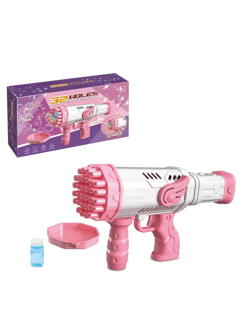 فول جوي مسدس فقاعات للاطفال 32 فتحة  ,وردي - Image 1