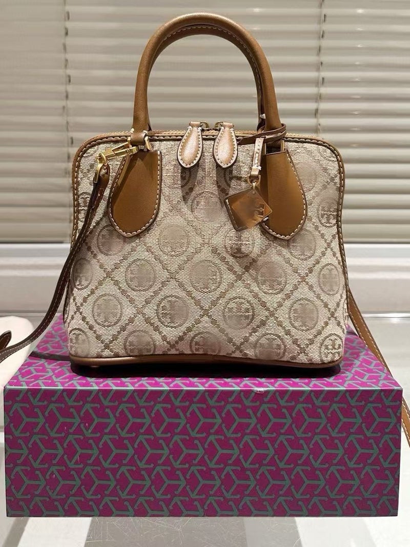 Tb New Tb Popular Retro Shell Bag Fashion Trendy Single Shoulder Crossbody Bag Simple Handheld Lychee Pattern Women'S Bag - Image 4