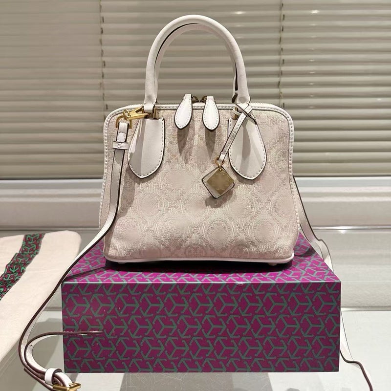 Tb New Tb Popular Retro Shell Bag Fashion Trendy Single Shoulder Crossbody Bag Simple Handheld Lychee Pattern Women'S Bag - Image 1