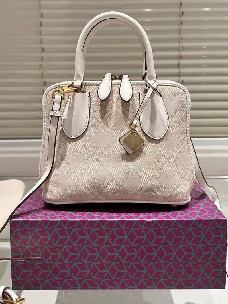 Tb New Tb Popular Retro Shell Bag Fashion Trendy Single Shoulder Crossbody Bag Simple Handheld Lychee Pattern Women'S Bag - Image 3