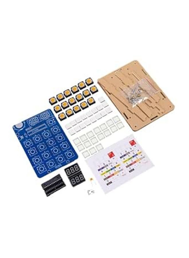 مجموعة لحام ممارسة حاسبة مكونة من 6 أرقام DIY مع غلاف لتعلم الإلكترونيات للاستخدام المنزلي والمكتبي - Image 1