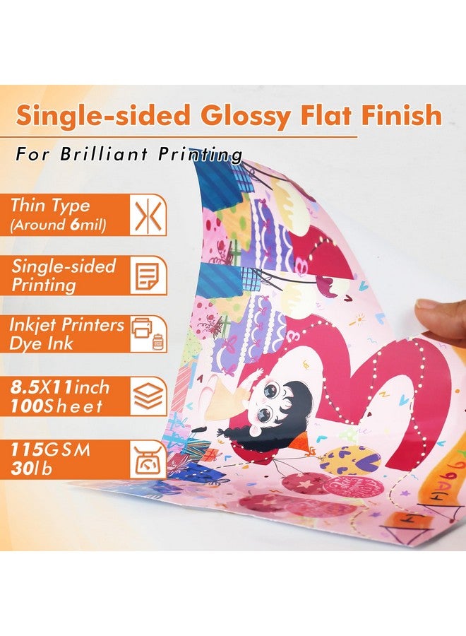 KOALA PAPER Koala Glossy Thin Inkjet Paper 8.5X11 Inches 100 Sheets Compatible With Inkjet Printer Use Dye Ink 115Gsm - Image 2