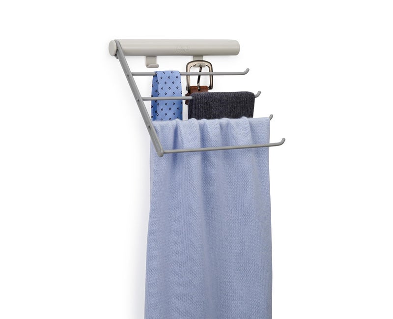 Joseph Joseph Orderly Belt Tie Scarf Hanging Rail Closet Wardrobe Accessory Organizer 4 Rails Rack Storage 2 Belt Hooks - Image 2