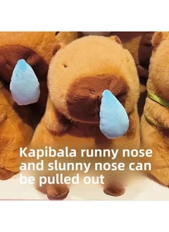 Explosions Kapibala Snot Doll Withdraws Doll Plush Toy Birthday Gift Capybara Internet Popular Ugly Cute-Color:Kapibala Snot (Snot Kola)-Height:23cm (without Snot)
