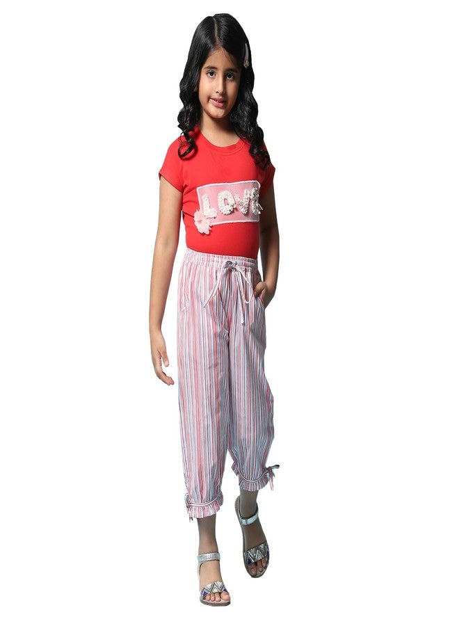 BIBA Girl Printed Relaxed Kid(KW5281_Off White_5) - Image 1