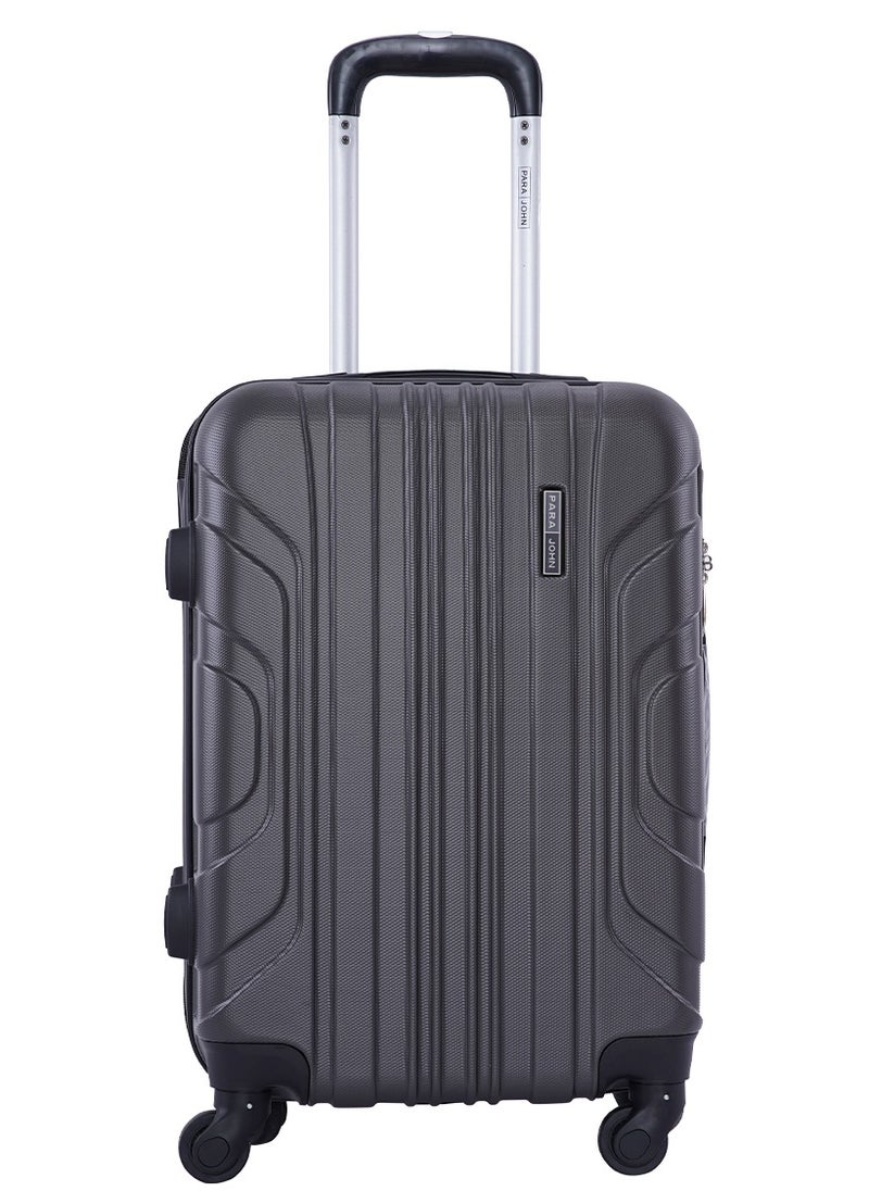 PARAJOHN - Travel Luggage Trolley Bag, Carry On Hand Cabin Luggage Bag 20 Inch Dark Grey - Image 1