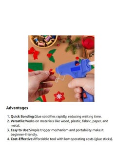 ABBASALI Mini Hot Glue Gun Kit With 40pcs Glue Sticks (20 Watt)  - Image 3