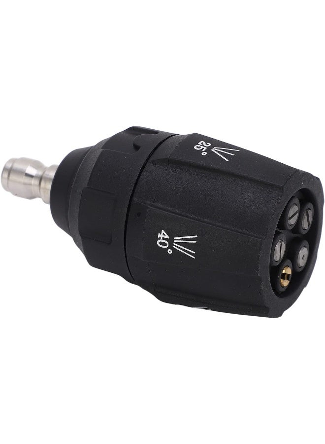 Hyuduo 5 In 1 Adjustable 360 Degree Multi Rotating Spray Head Tip 1/4In Quick Connector  - Image 5