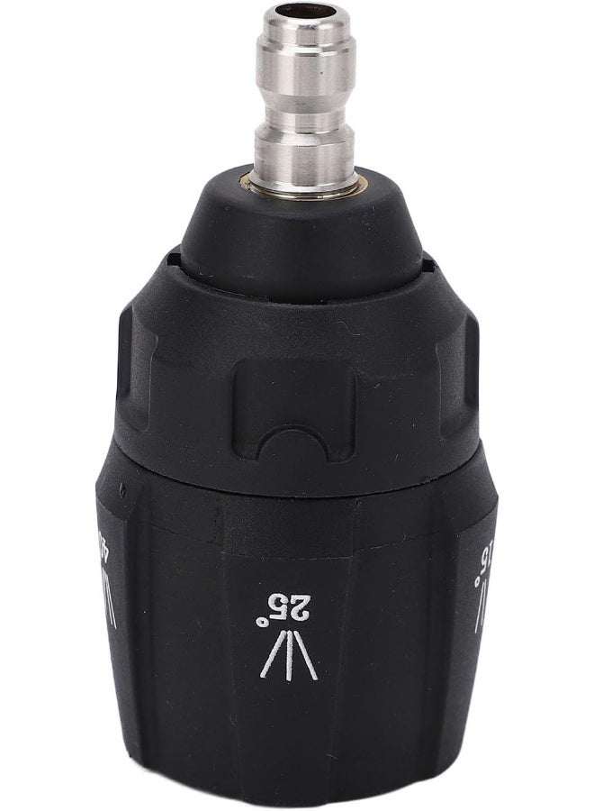 Hyuduo 5 In 1 Adjustable 360 Degree Multi Rotating Spray Head Tip 1/4In Quick Connector  - Image 2