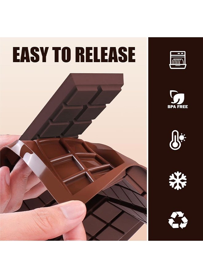 Chocolate Bar Mold, Non-Stick Chocolate Molds, Food Grade Silicone Deep Chocolate Bar Mold for Dubai Chocolate Bar Pistachio, Candy, Chocolate Snacks, Milk Chocolate Bar, Ice Cubes Mini Silicone Molds - pzsku/ZACD5B5DA0654B61CBA19Z/45/_/1725587152/09759447-f809-47c9-be89-3e2737fa7f4a