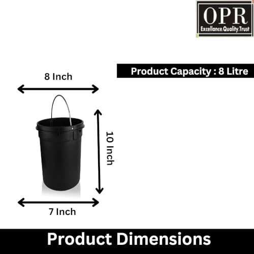 OPR Stainless Steel Round Pedal Dustbin with Soft-Close Lid And Foot Pedal | Trash Can/Dustbin For Home, Kitchen, Bathroom, Office And Washroom With Lid And bucket(8 liter)(medium size) - Image 4