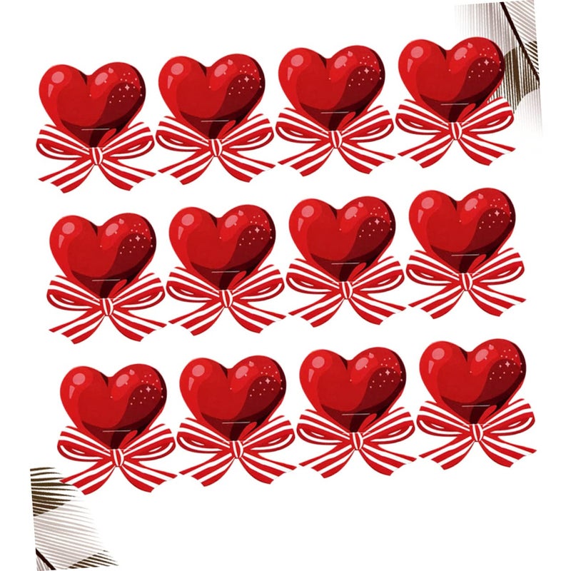 50 Pieces Heart Shaped Lollipop Cards Candy Wrapping Decorations For Party DIY - Image 4