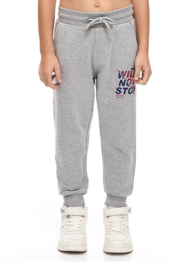 victor and jane Victor And Jane Boys Grey Graphic Sweatshirt and Joggers Set