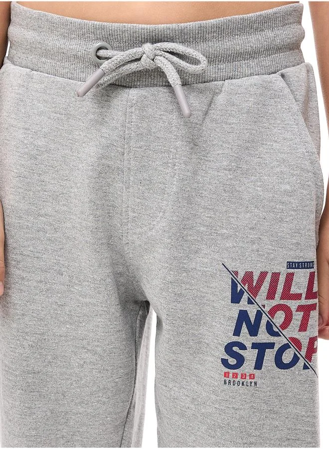 victor and jane Victor And Jane Boys Grey Graphic Sweatshirt and Joggers Set