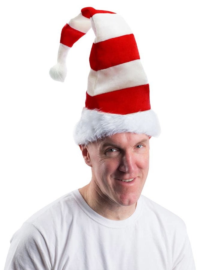 Tigerdoe Extra Long Santa Hat - 2 Pack Christmas Hats for Adults - Plush, M - Image 4