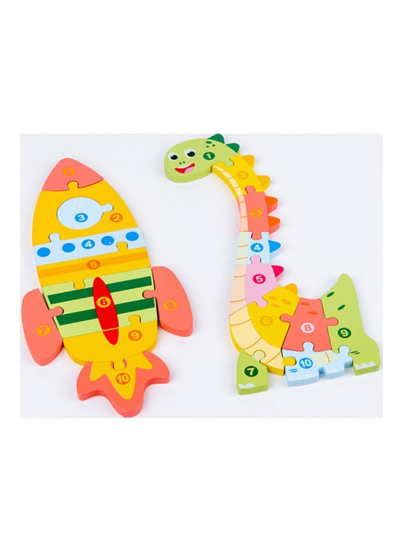 MissTiara 10 in 1 Wooden Puzzle Blind Box for toddlers, Different Puzzle Types Suitable for Your Child Made of Eco-Friendly Wood with Rich Colors Assorted  - Image 2