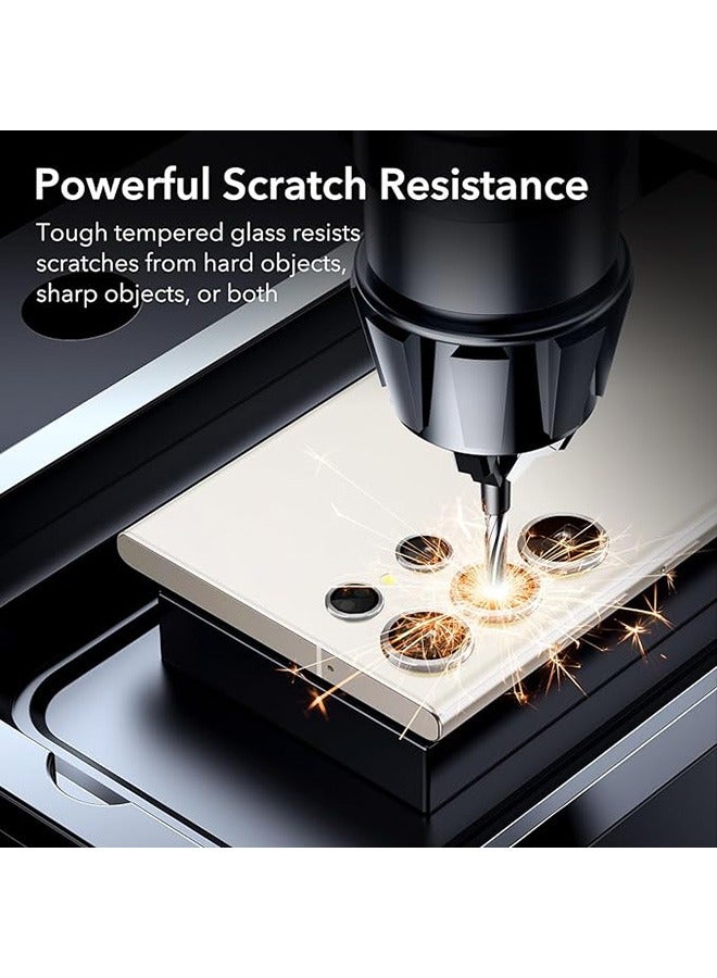 Samsung Galaxy S24 Ultra Camera Lens Protector, Individual Lens Protectors, Scratch-Resistant Ultra-Thin Tempered Glass with Aluminum Edging, Galaxy S24 Ultra Case Friendly, 1 Set, Silver - Image 3