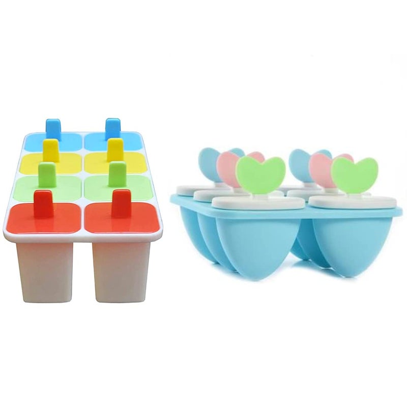 UNEQUETREND UNEQUETREND Ice Cream Candy Kulfi Maker Tray Combo Pack of 2 HomemadeBlueberry3  - Image 1