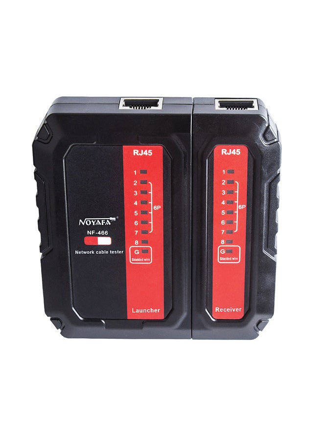 NOYAFA NF-466 Network Cable Tester POE Wire Checker Launcher & Receiver UTP & STP Cable Continuity Tester RJ45/RJ11/R]12/CAT5/CAT6/CAT7 UTP Wire Testing Tool Telephone Network Line Finder  - Image 3