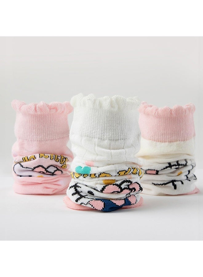 Hello Kitty Girls Knee High Socks, 4 Pairs Cute Cartoon Compression Sock, Comfy Breathable Long Cotton Stocking, Kids Youth Soccer Socks, Warm Mid Calf Boot Sock, Kids Crazy Fun Gift, Pink  - Image 5