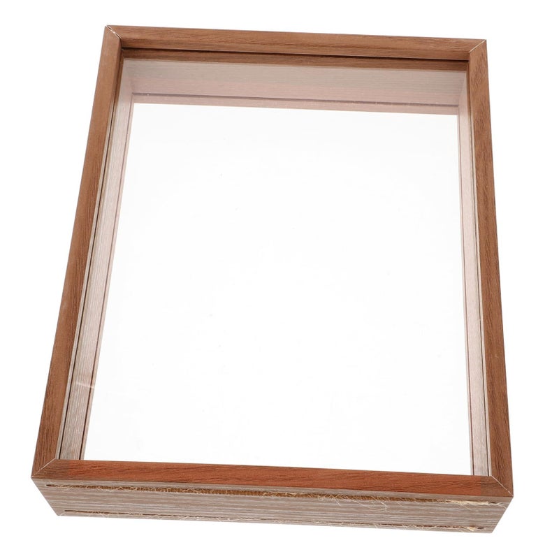 Dried Flower Shadow Box Display Case Rustic Design Hanging Tabletop Decor - Image 2