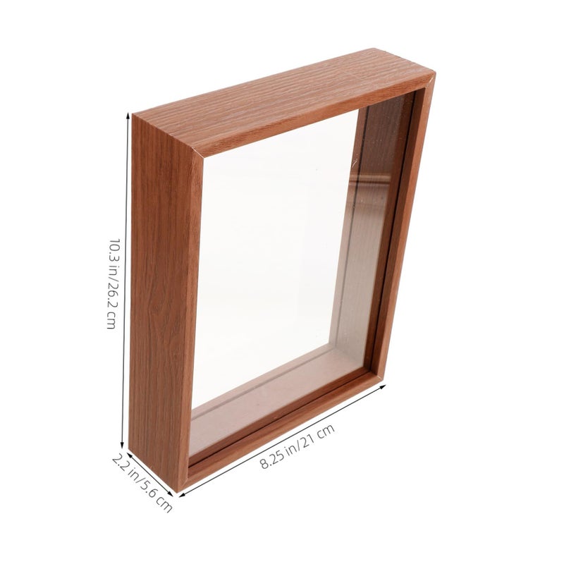 Dried Flower Shadow Box Display Case Rustic Design Hanging Tabletop Decor - Image 5