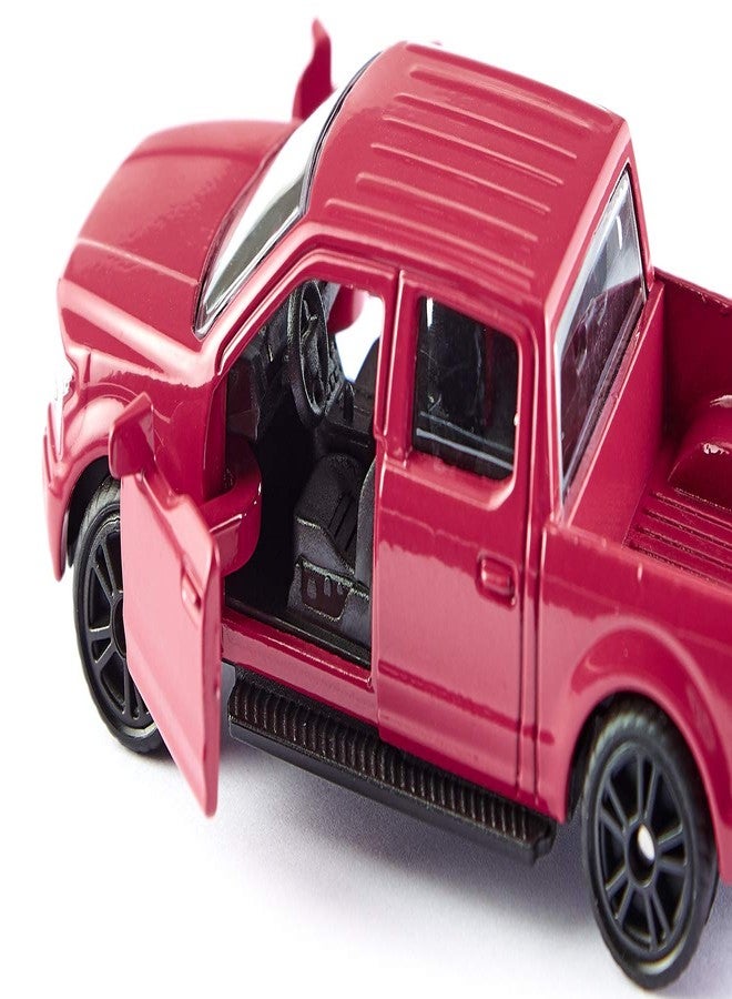 Siku 1535, Ford F150, Red, Metal/Plastic, Rubber Tyres, Toy car for Children, Opening Doors - Image 2