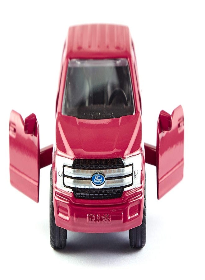 Siku 1535, Ford F150, Red, Metal/Plastic, Rubber Tyres, Toy car for Children, Opening Doors - Image 4