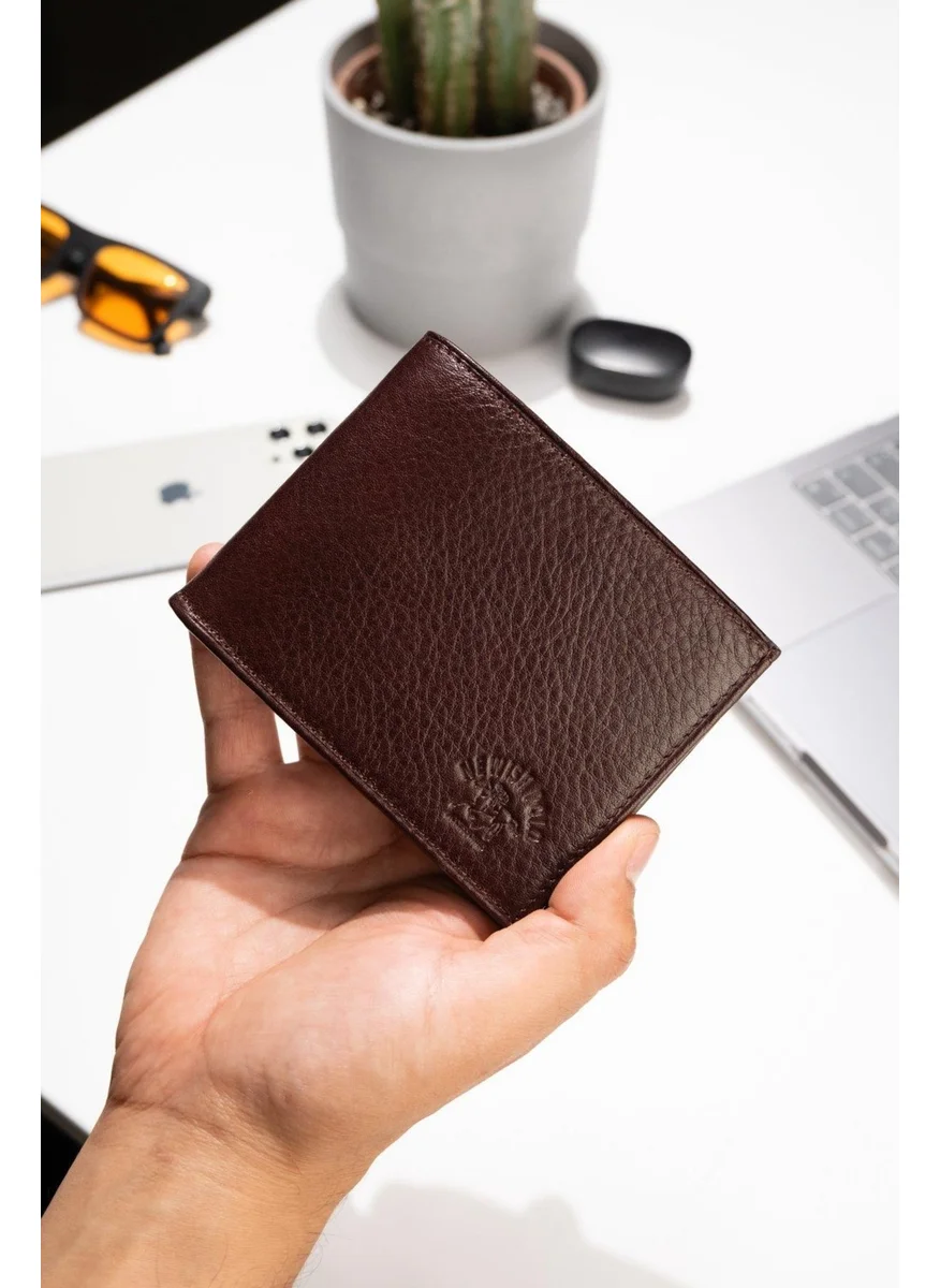 Newish Polo Newishpolo Ephesus Leather Wallet Brown