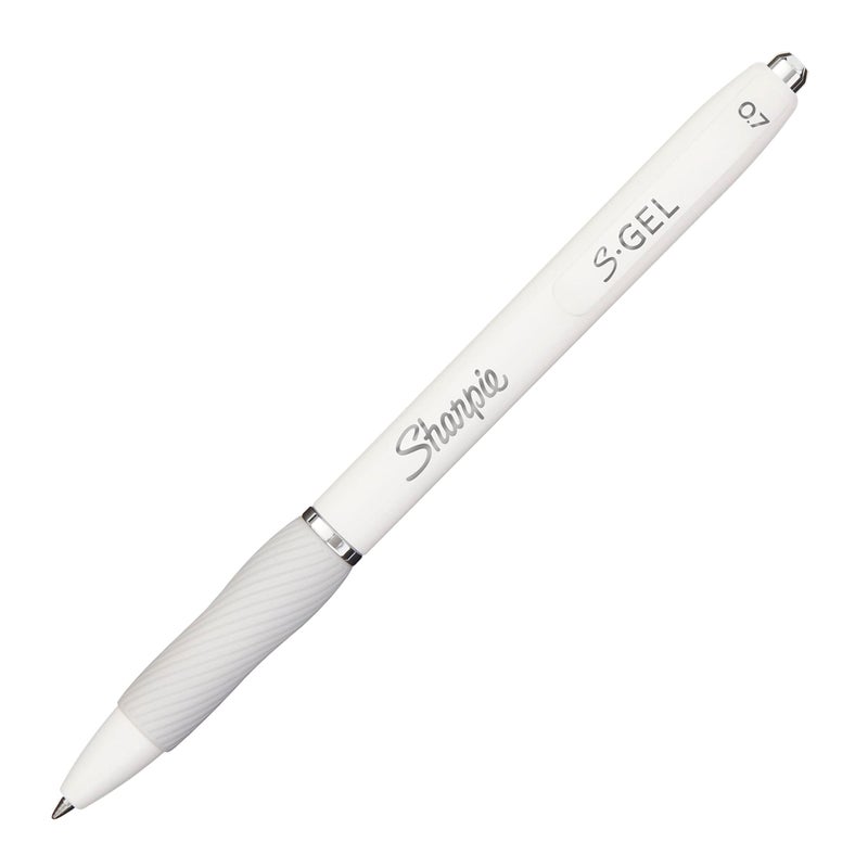 Sharpie S-Gel, Gel Pens, Drawing Pens, Gel Ink Pens For Journaling, Writing Pens, Coloring Pens, Medium Point Pens (0.7Mm), Pearl White Body, Black Ink Gel Pen, 12 Count - Image 3