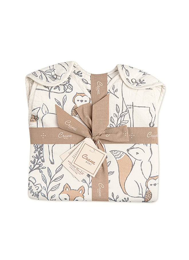 Crane BABY Ezra Wearable Blanket 0 - 9 Months , Cotton Sateen Ezra Print  - Image 2