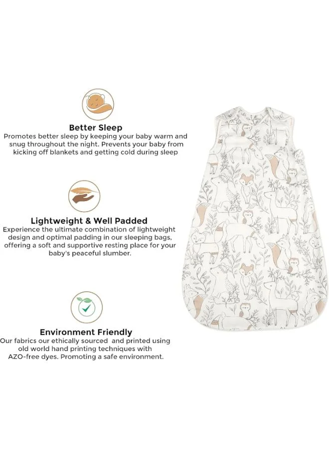 Crane BABY Ezra Wearable Blanket 0 - 9 Months , Cotton Sateen Ezra Print