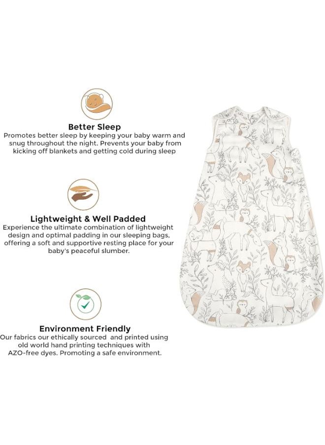 Crane BABY Ezra Wearable Blanket 0 - 9 Months , Cotton Sateen Ezra Print  - Image 4