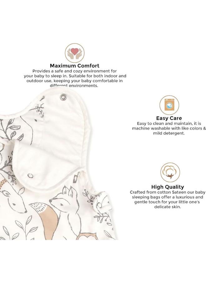 Crane BABY Ezra Wearable Blanket 0 - 9 Months , Cotton Sateen Ezra Print  - Image 5