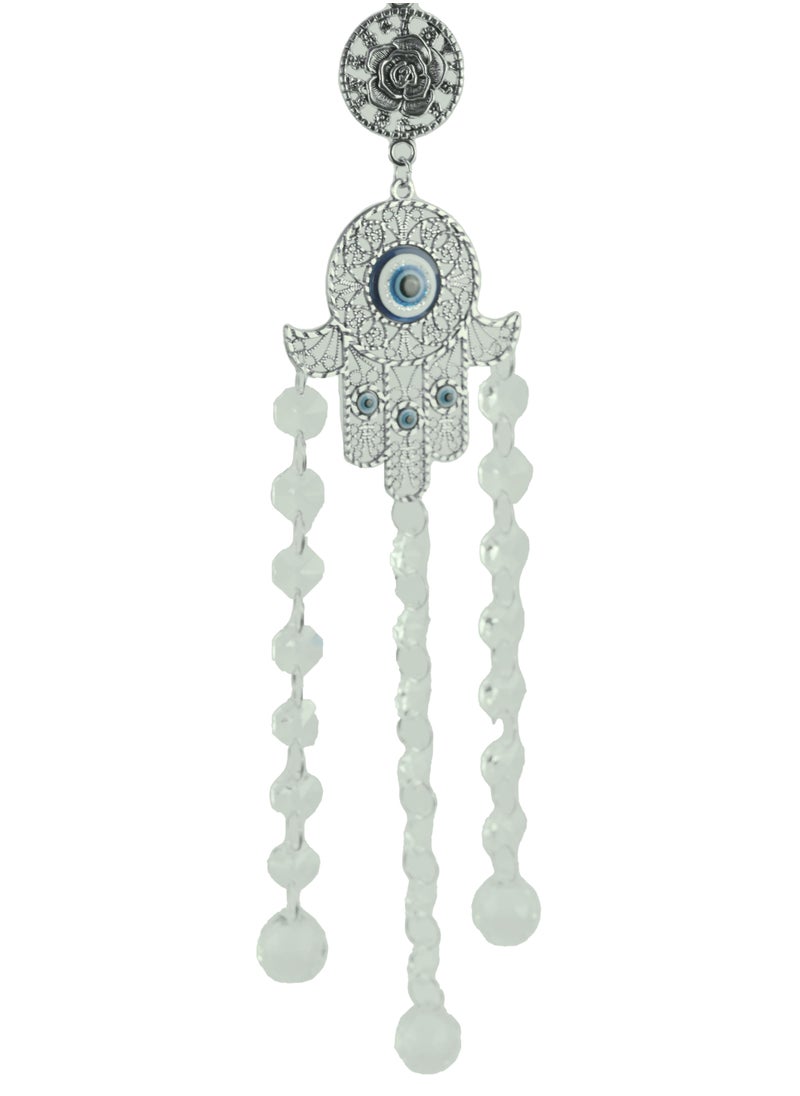 Generic - Turkish Blue Evil Eye Hamsa Hand Wall Hanging, Protection & Prosperity Décor for House & Office/Car Accessories/Help Eradicate Bad-Intentions - Image 1