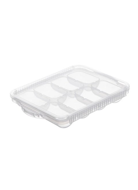 Amori Baby Food Freezer Tray With Lid, 8 Cubes, White