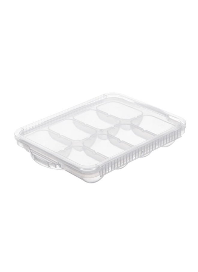 Amori Baby Food Freezer Tray With Lid, 8 Cubes, White