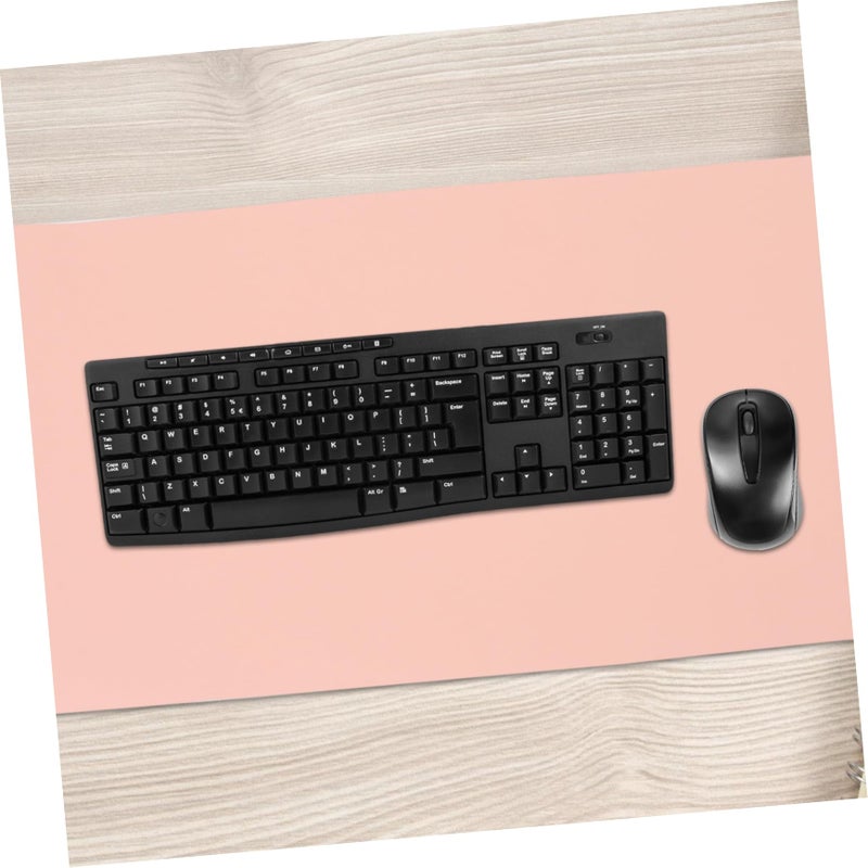 Dual Sided Silver Pink Tear Resistant Laptop Desk Mat with Nail Hand Cushion and Mouse Pad - Image 3