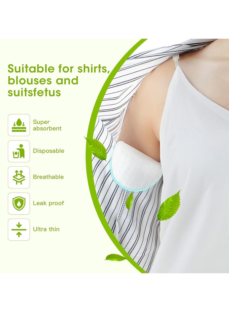 Generic 100Pcs Underarm Sweat Pads Fight Hyperhidrosis for Comfortable, Non Visible, Extra Adhesive, Disposable Dress Guards/Shields  - Image 2
