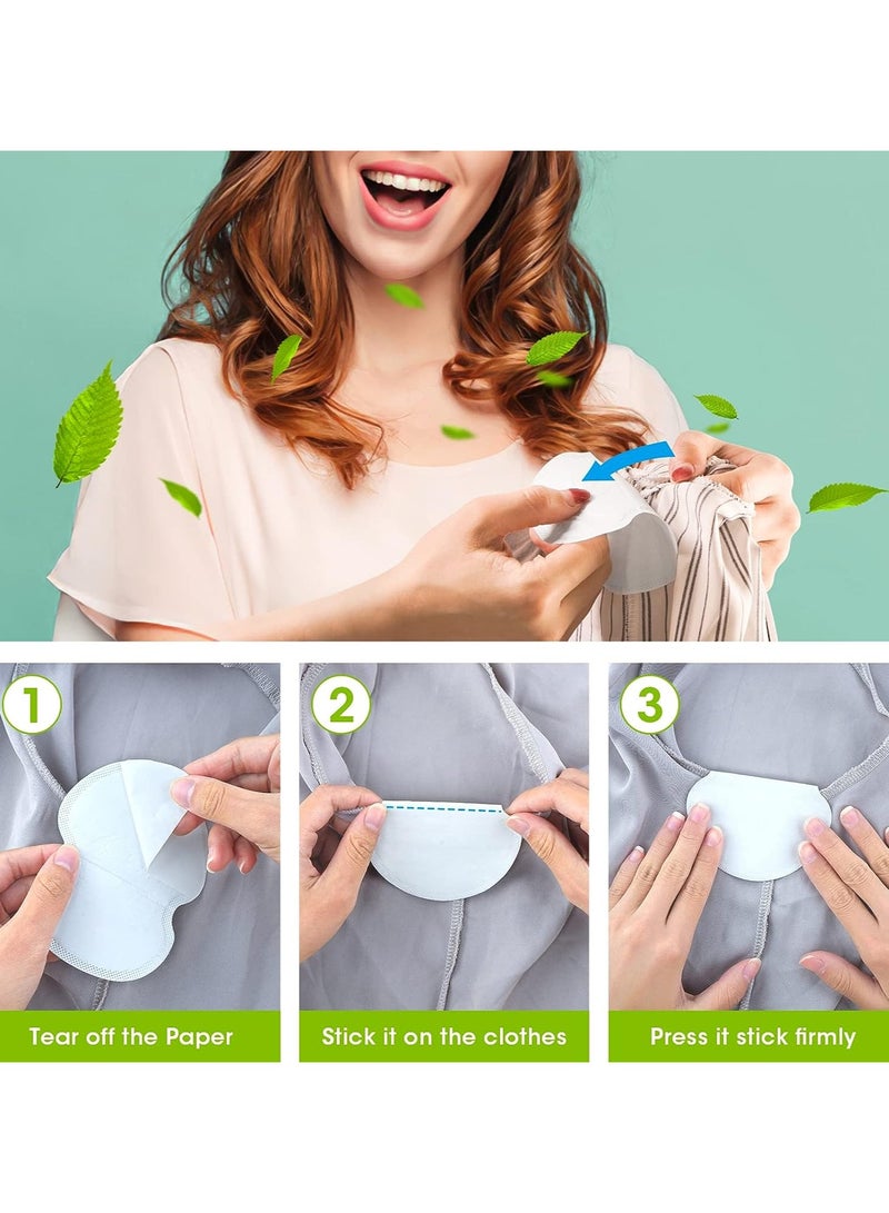 Generic 100Pcs Underarm Sweat Pads Fight Hyperhidrosis for Comfortable, Non Visible, Extra Adhesive, Disposable Dress Guards/Shields  - Image 5