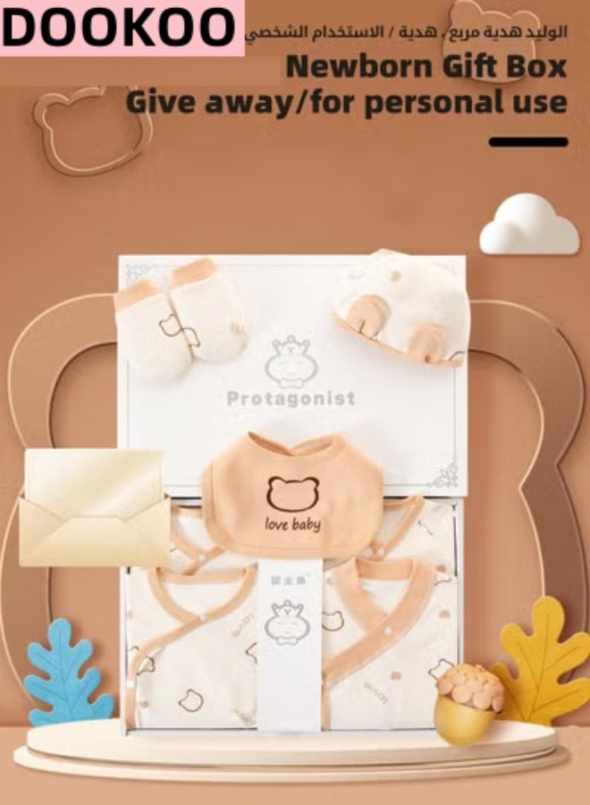 DOOKOO 30PCS Newborn Baby Gift Set, Newborn Layette Gift Set for Boys and Girls, Babies Essential Clothes Accessories with Baby Blanket, 100% Premium Cotton, for Spring Summer Autumn Winter - Image 4